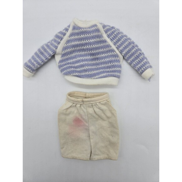 Vintage 1986 Ken Pet Show Fashion #3663 Sweater Shorts Outfit Barbie Mattel 80s - Picture 2 of 8